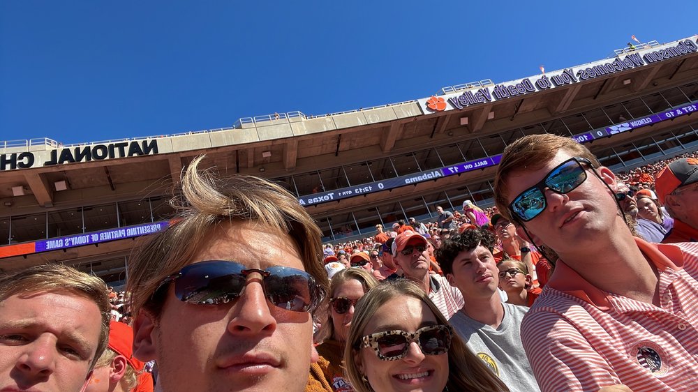 Clemson game with cool friends