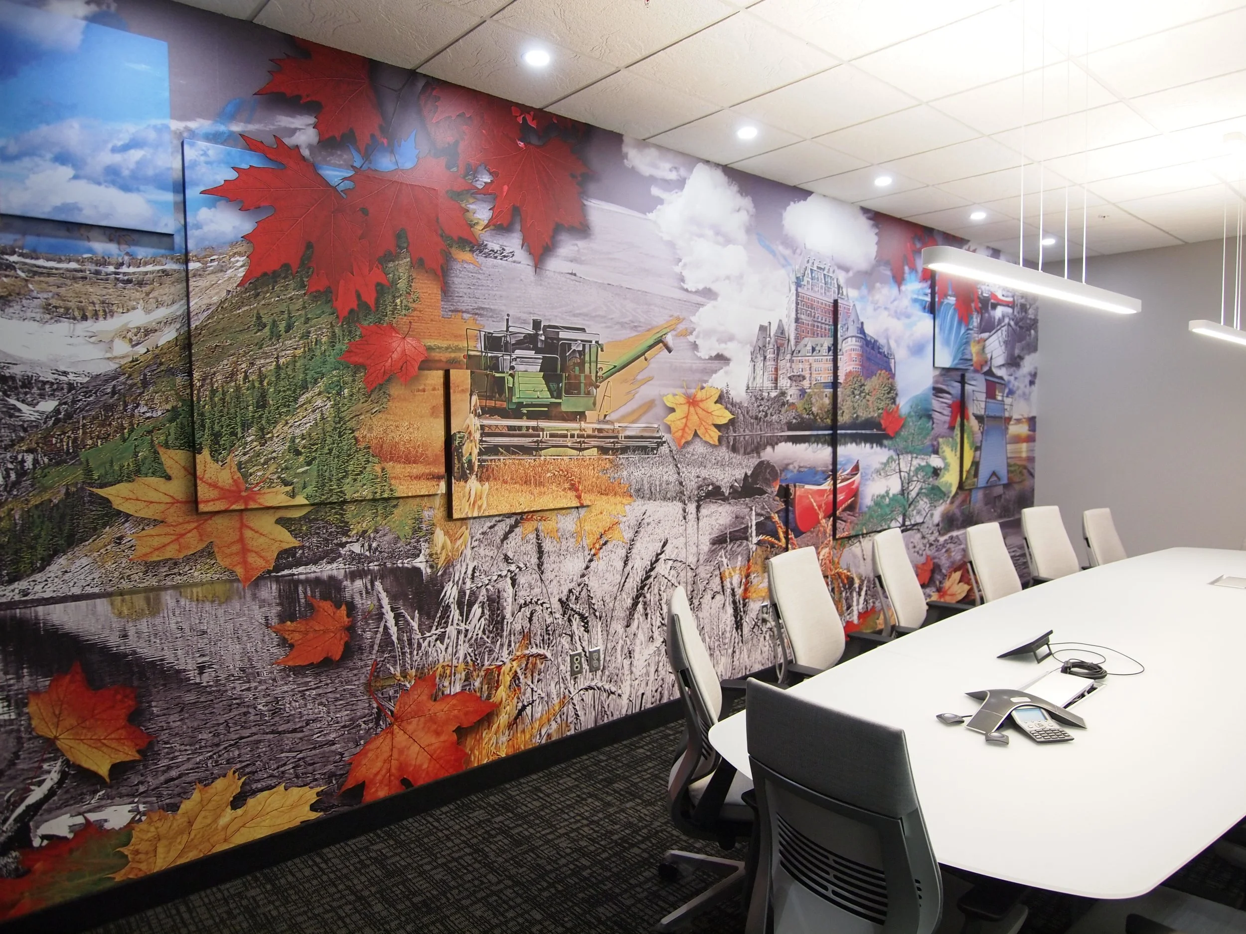 Custom Printed Office Mural