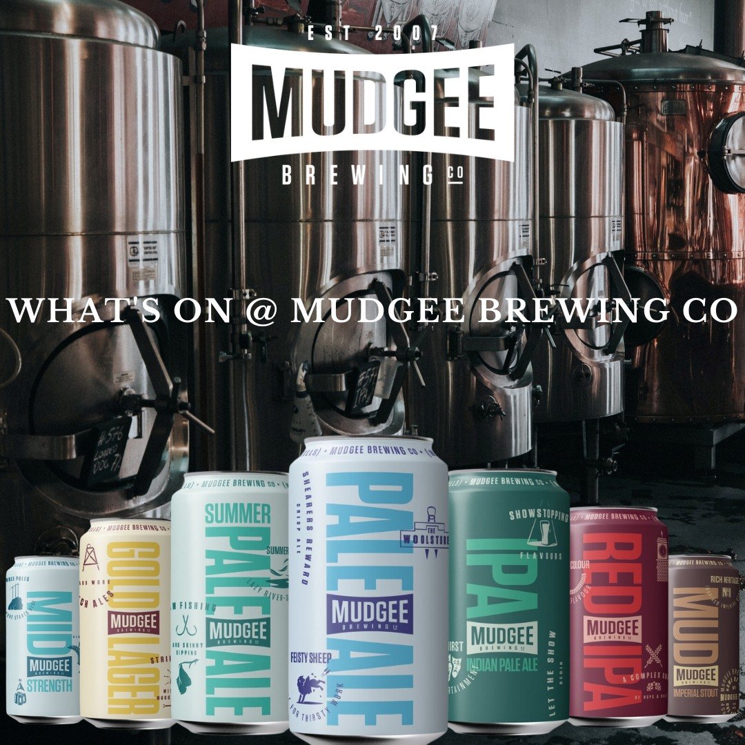 🎉🍻 Here's what's on this week at Mudgee Brewing Co.! 🎶

🍻 Wednesday, Thursday &amp; Friday: Pint for Middy Price Happy hour from 4-6pm! 

🧠 Wednesday: Put your knowledge to the test at Trivia Night starting at 7pm! 🤓 Gather your team and compet