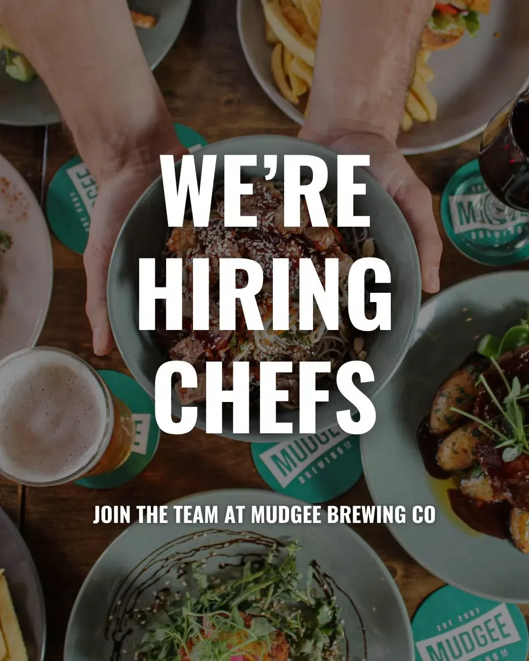 We&rsquo;re hiring chefs 👨&zwj;🍳🍻

Mudgee Brewing Co is on the lookout for chefs of all levels to join the team. If you thrive in a fast-paced kitchen, love working with fresh, flavour-driven food and enjoy the buzz of a busy brewery &mdash; we&rs