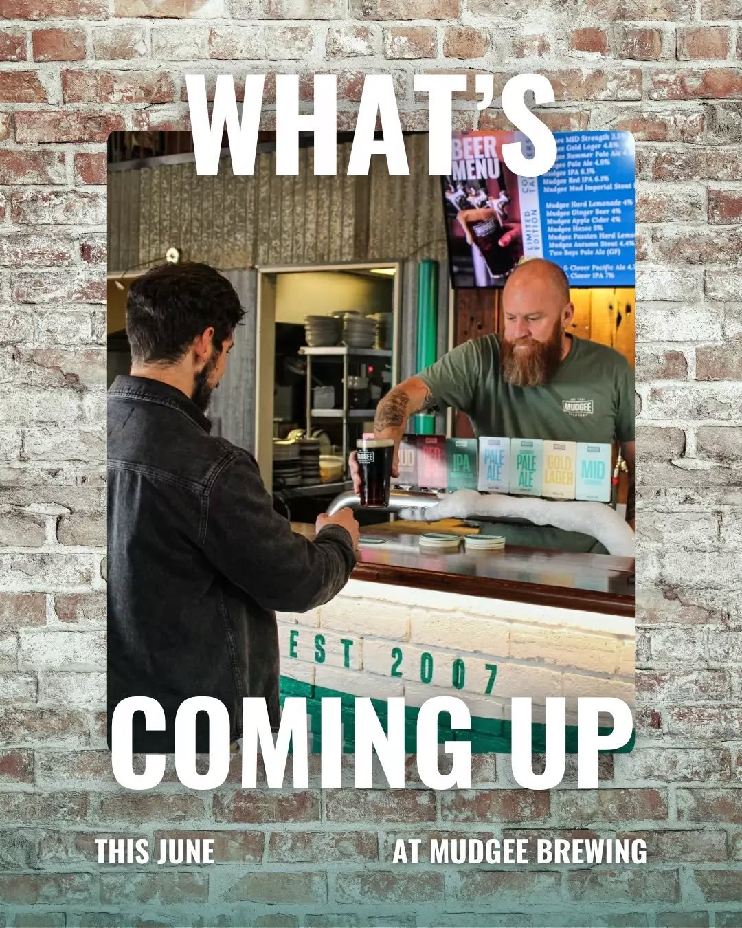 Cold beers, live tunes and plenty happening this June 🍻

We&rsquo;re keeping the calendar packed at Mudgee Brewing Co with weekly trivia, Happy Hour knock-offs, live music every weekend and a few big nights along the way 👀

🎤 Open Mic Night | Thur