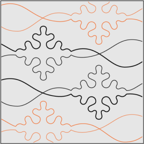 Snowflakes and Ribbons