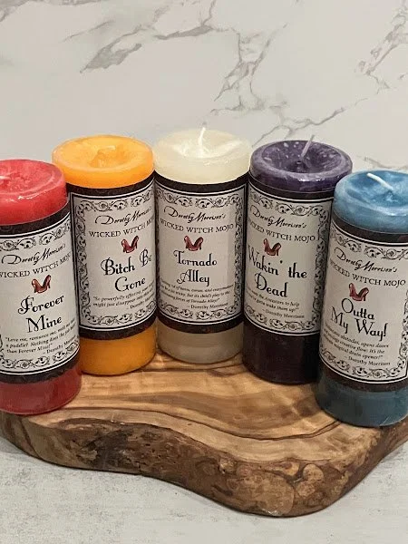 Coventry Creations Wicked Witch Mojo line: Forever Mine, B*tch Be Gone, Tornado Alley, Wakin' the Dead and Outta My Way ($17)