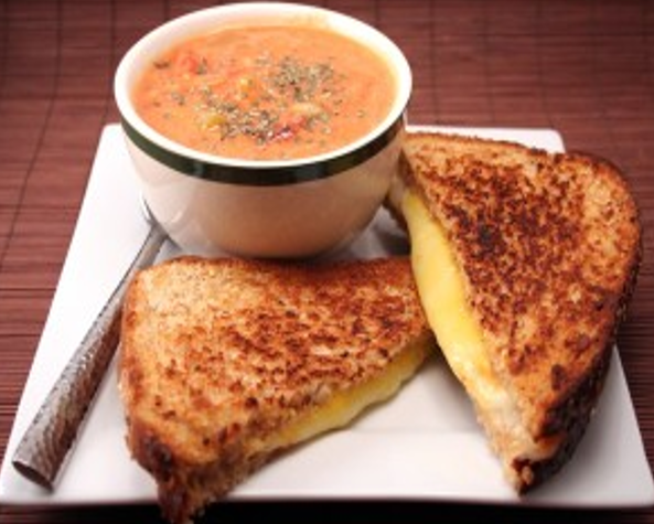 Taco Soup And Sandwich