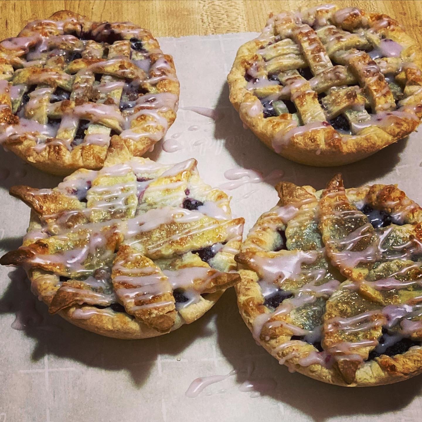 Mini Pies Glazed