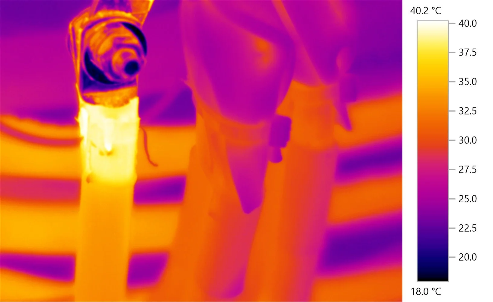 A bad crimp was the cause for this hot joint.