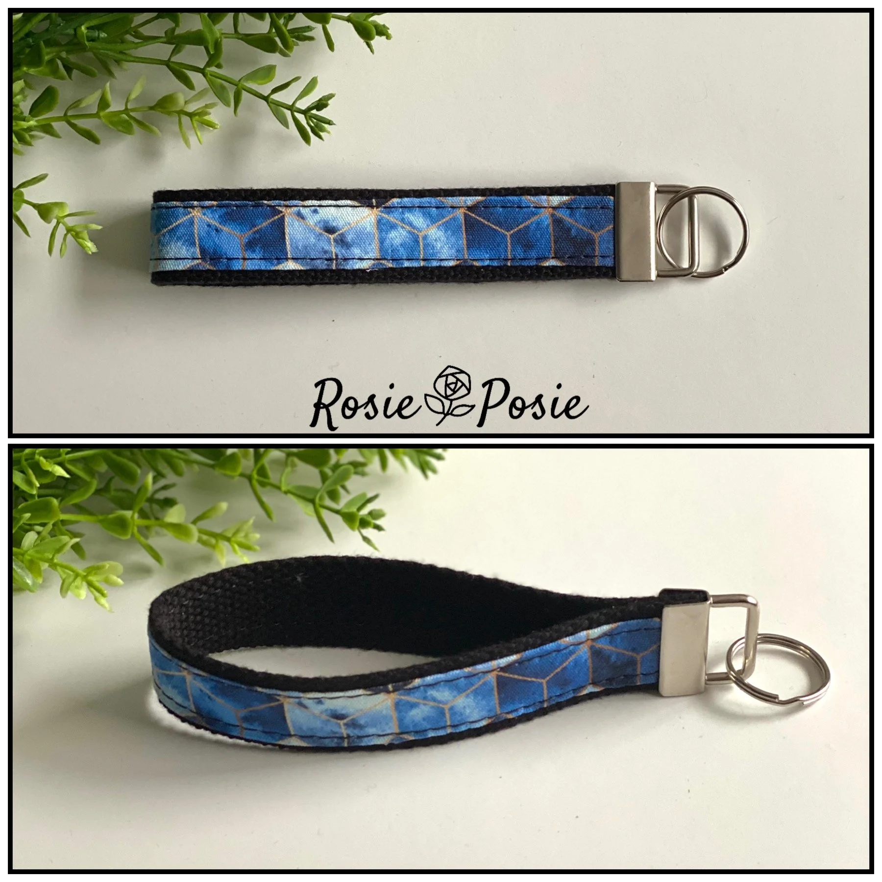 Geometric Key Ring Keyfob, Keychain, Keyring, Keychain, Key Wristlet, Keyfob Wristlet ...
