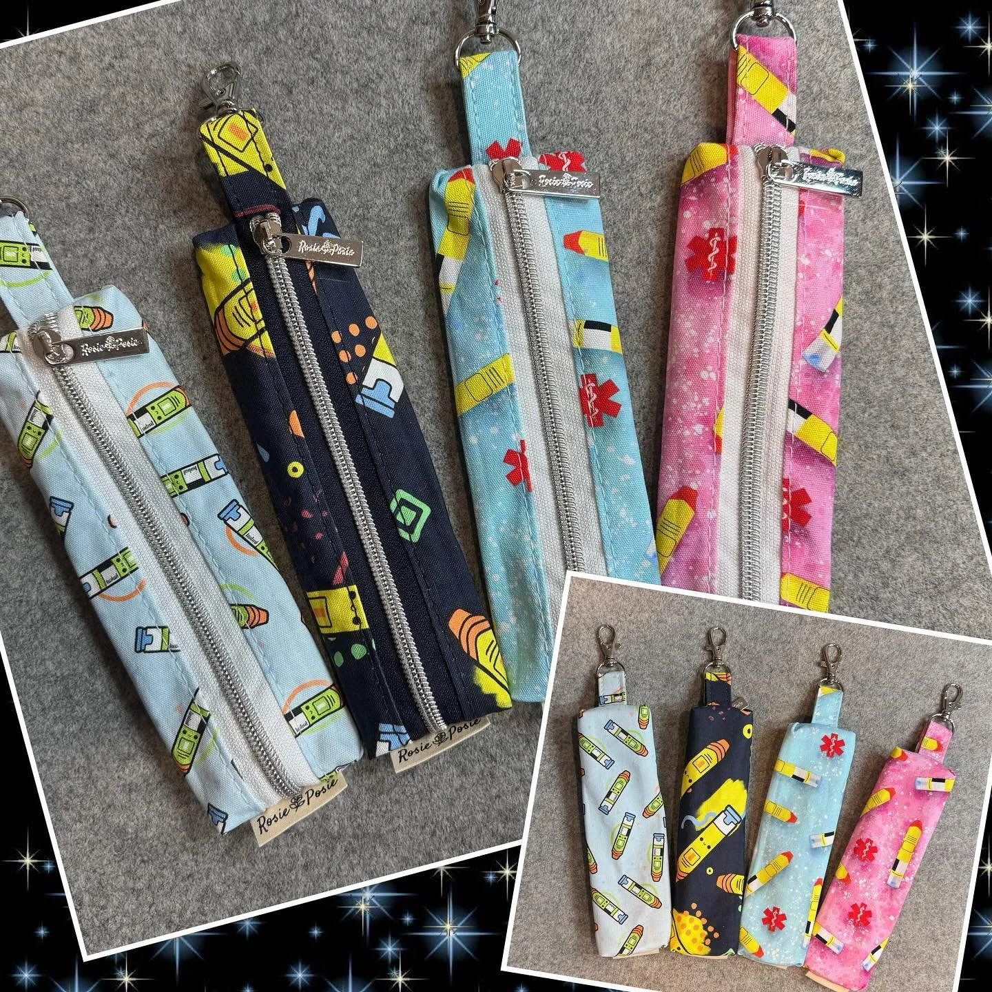 🚨NEW PRODUCT ALERT🚨
EpiPen pouch. Perfect to carry your EpiPen around in. Clip it onto your pants/belt, school bag, hand bag, sports bag or just make it easy to find in this super cute pouch. 
.
#rosieposie #rosieposieau #handmade #epipen #anaphyla