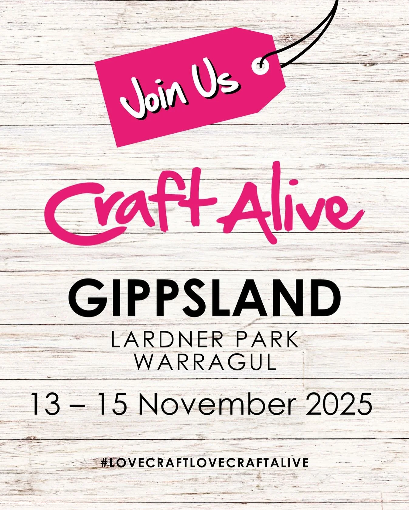 Next week. Come say hi. This is going to be a huge 3 days. 
@craftalive 
#rosieposie #rosieposieau #baghardwaresupplier #supportsmallbusiness #fabricsupplier
 #craftalivegippsland