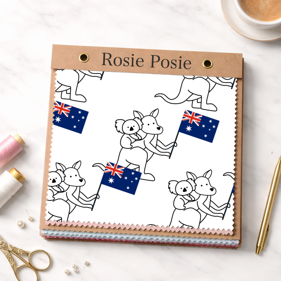 Kangaroo with Flag