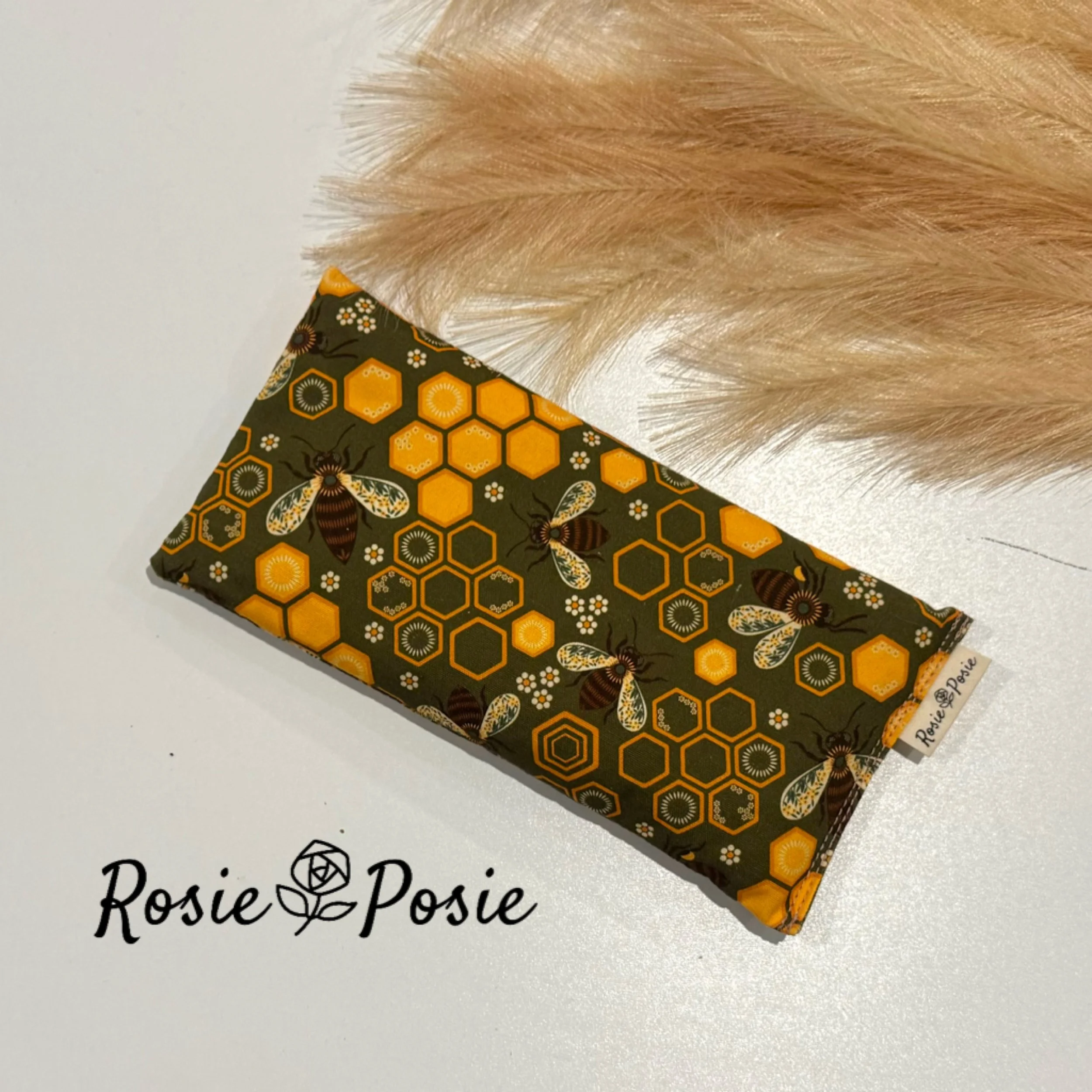 HEAT PACK ~ SMALL ~ BEES WITH FLORAL WINGS