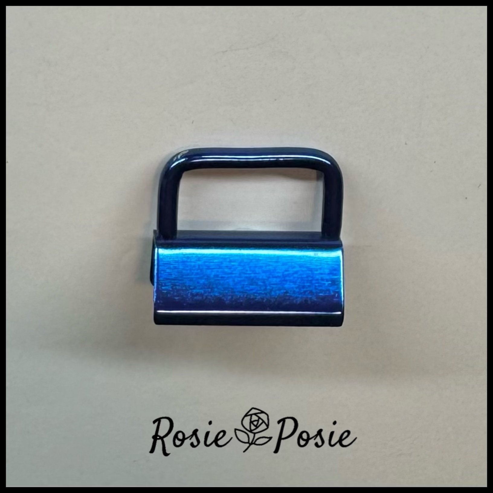 Key Fob sets ~ 25mm / 1" ~ METALLIC BLUE