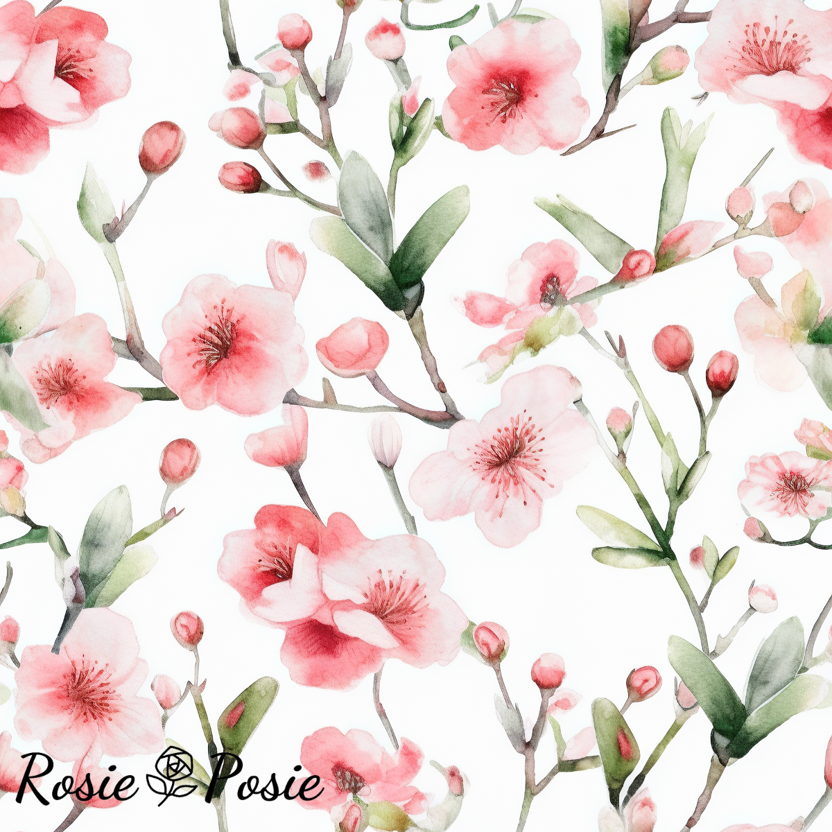 WATERPROOF COTTON CANVAS - CHERRY BLOSSOM 5