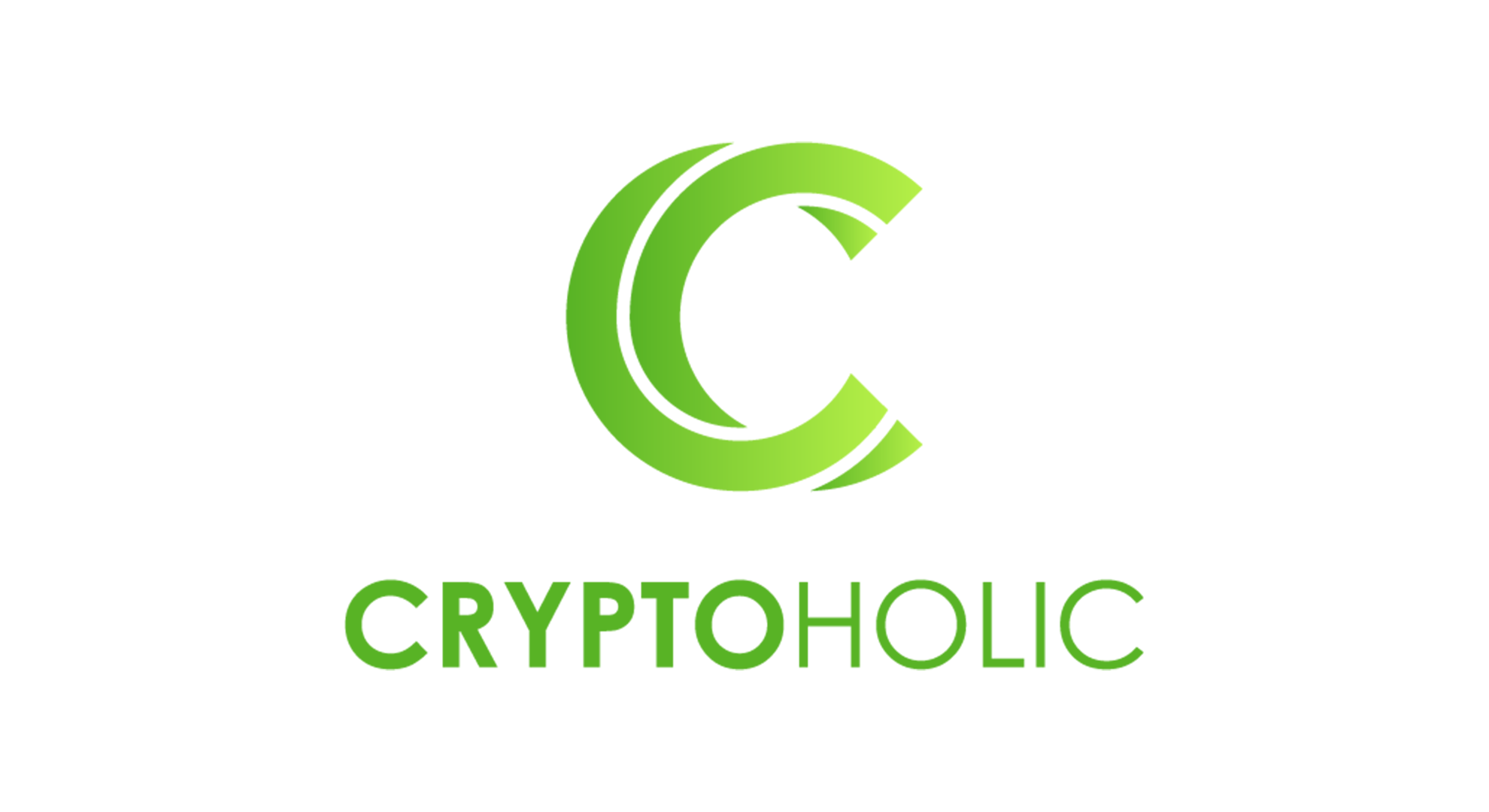 Green "C" logo with the text "CRYPTOHOLIC" underneath on a white background.