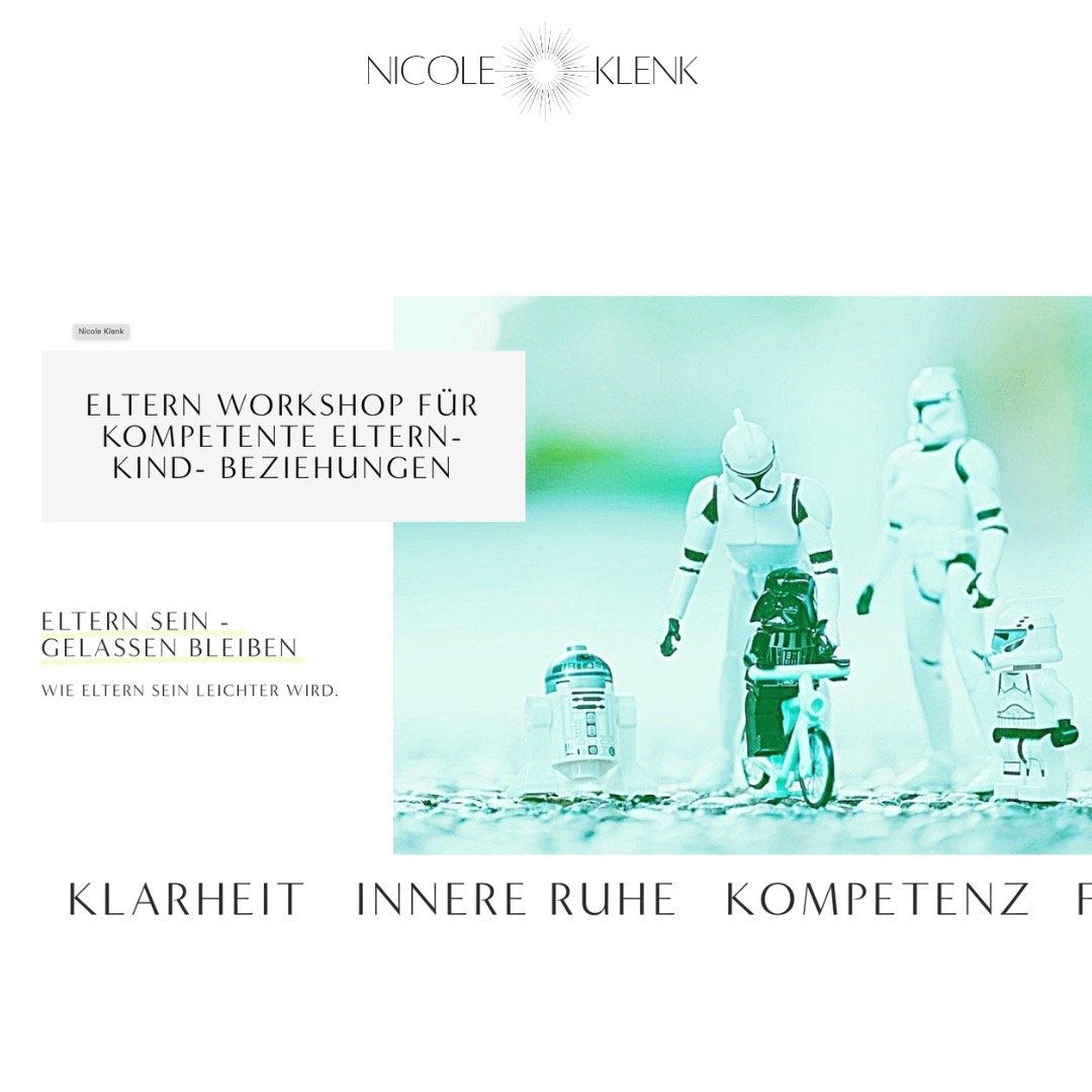 ELTERN WORKSHOP - GEMEINSAM ZUM ZIEL STATT EINSAM HERUM ZU D&Uuml;MPELN. Praxisnah. Uplifting. Wirksam. Klar.
Werte, Werkzeuge, Strategien und Geheimnisse die Dein Familienleben harmonischer machen. Anmeldung:

 https://docs.google.com/forms/d/e/1FAI