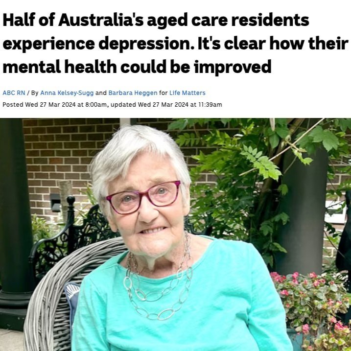 ABC News story on aged care