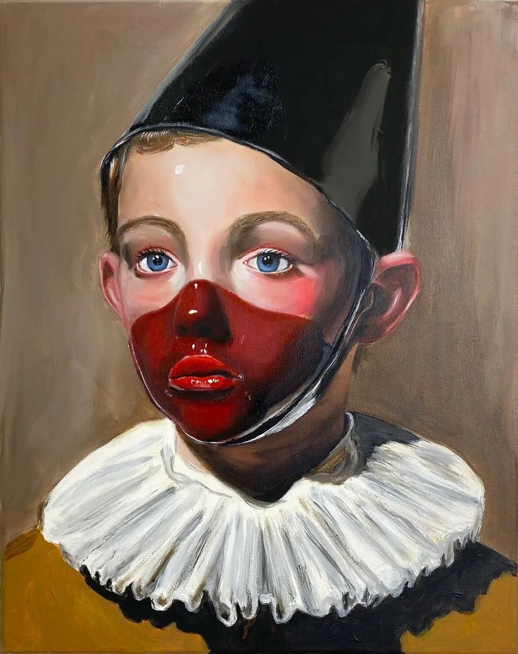 We are excited to share a glimpse of some artworks we&rsquo;ll be exhibiting at 𝐁𝐀𝐃𝐀𝐅𝐅 in Ghent by Eveline Ester, Deborah Nyst &amp; Kjell Robberecht. 

1. Kjell Robberecht
He&rsquo;ll be a boy soon
Acrylic on canvas
40 x 50 cm

2. Deborah Nyst