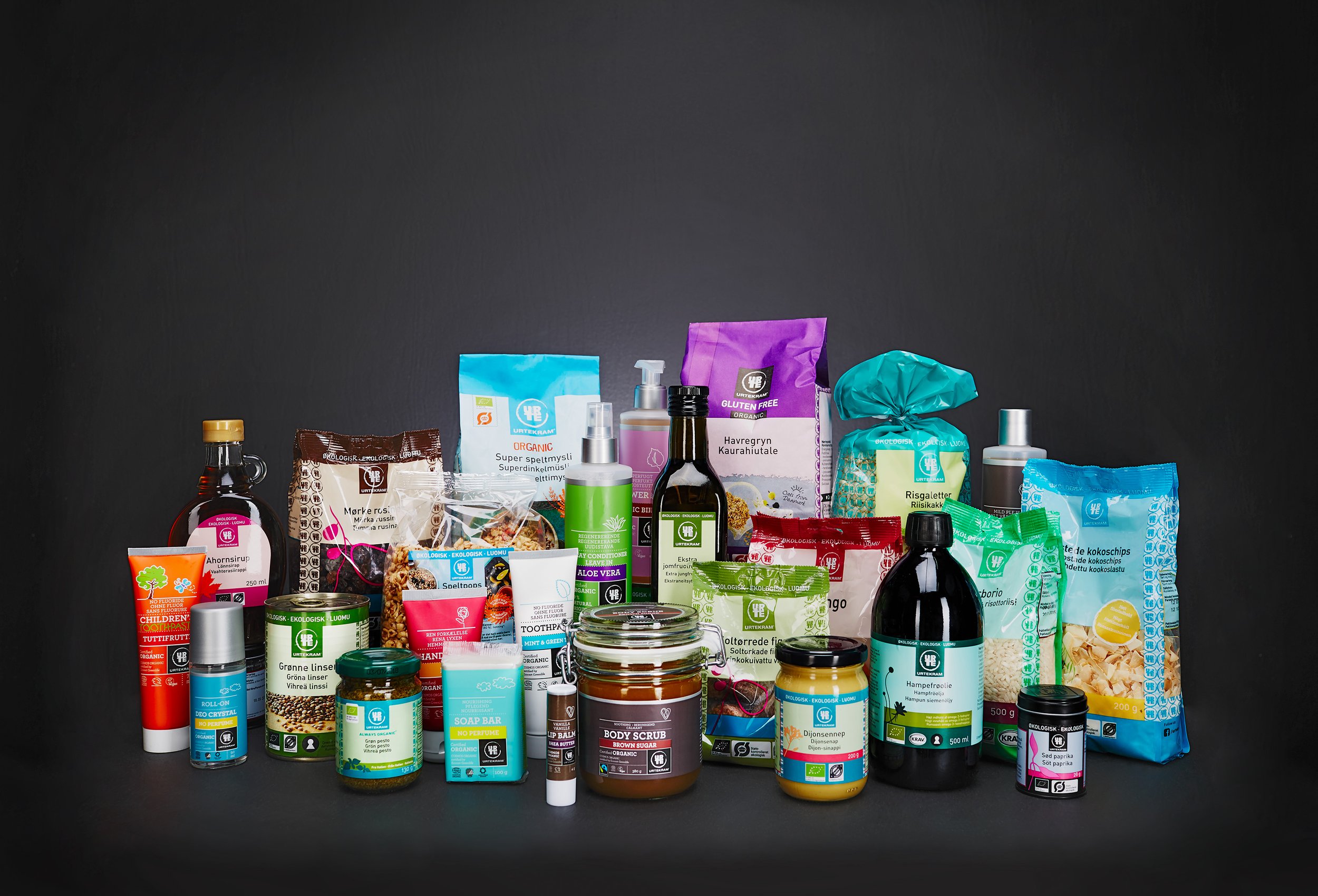 Products shoot for Midsona