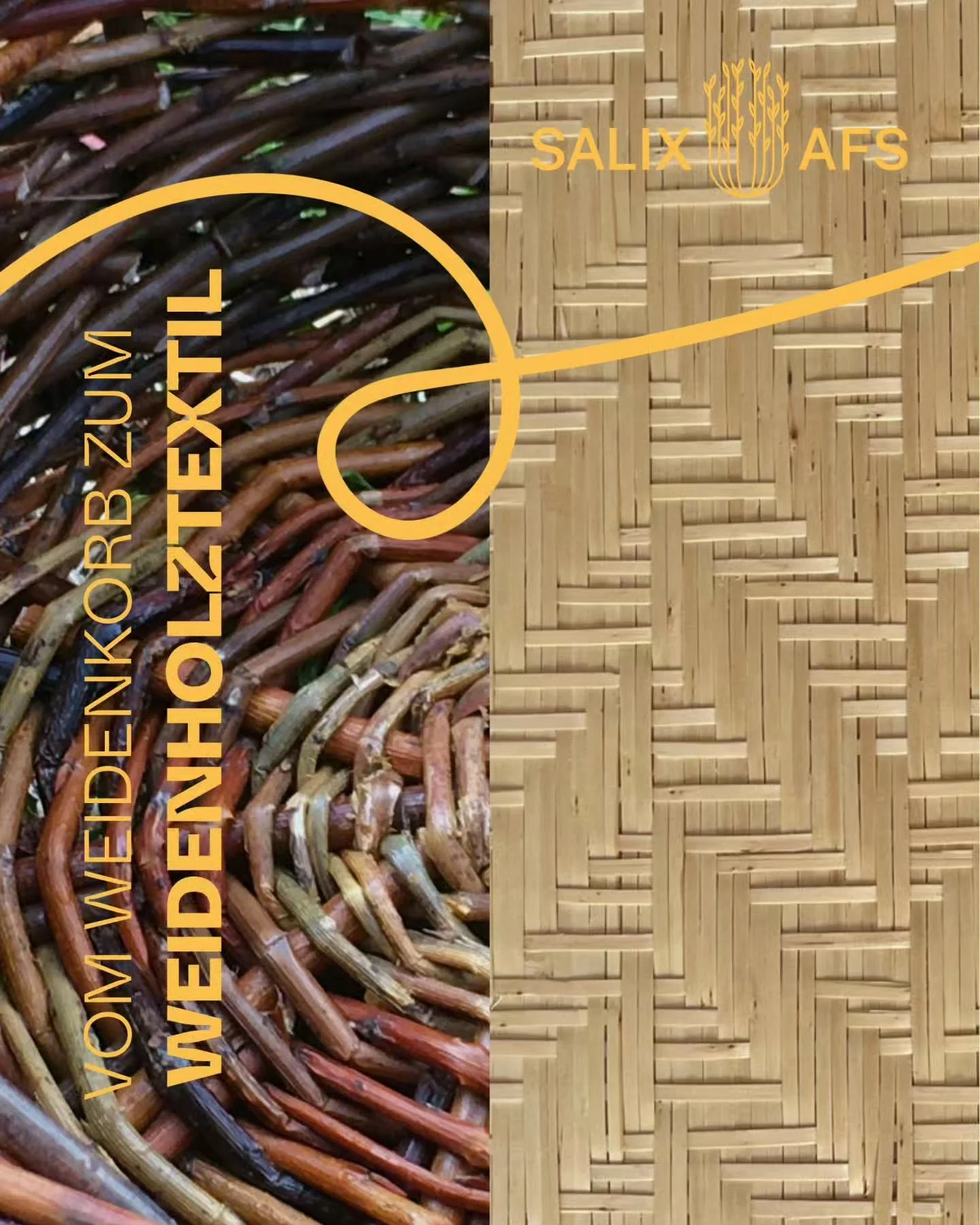 Vom Weidenkorb zum Weidenholztextil #SALIXAFS

Die Nutzung von Weidenruten hat eine lange Geschichte. Aus ihnen entstanden K&ouml;rbe, Kinderwagen, Kutschenaufs&auml;tze und vieles mehr. Leicht, biegsam und belastbar &ndash; ein Werkstoff f&uuml;r Di