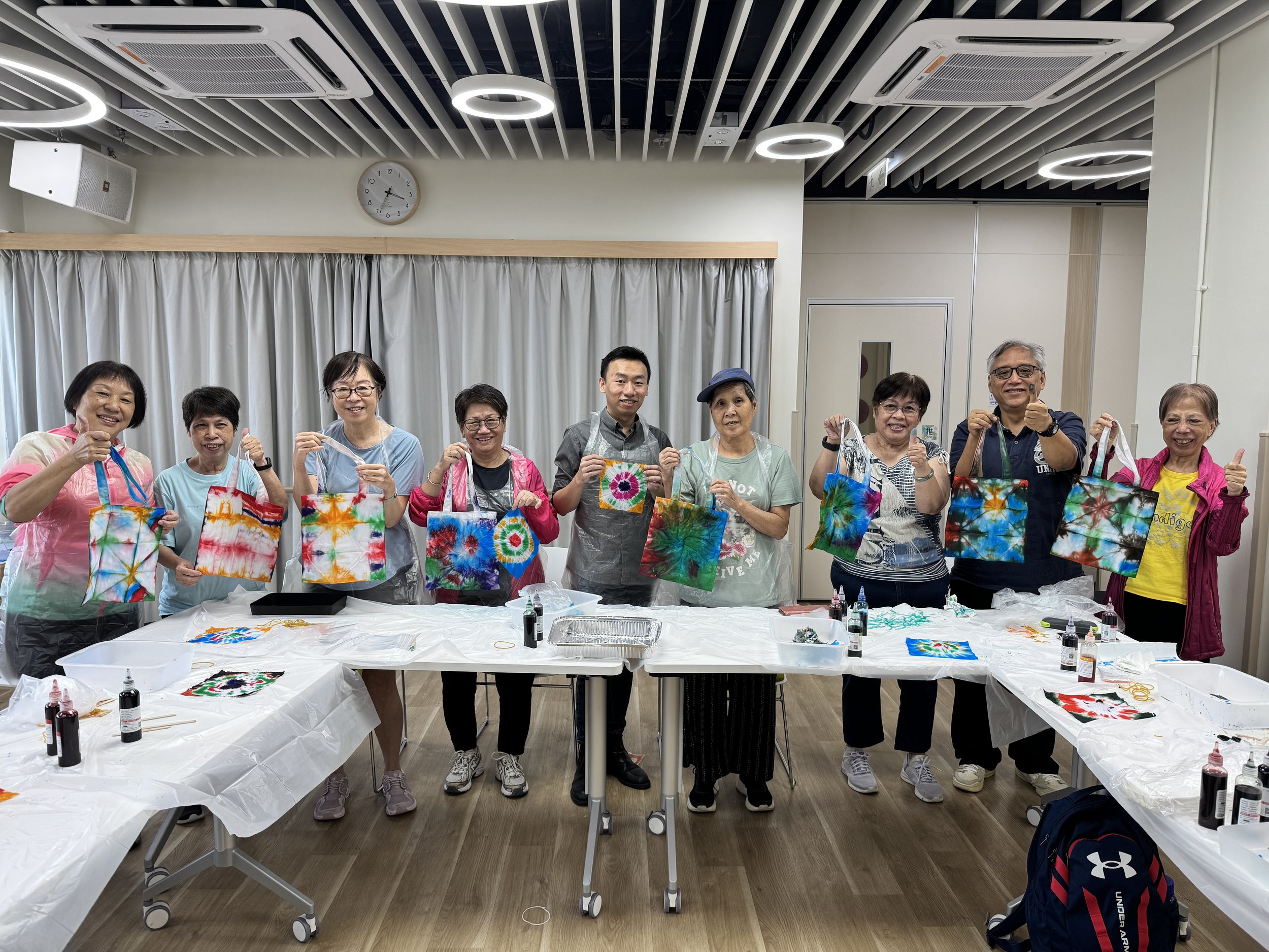 五味人生｜長者扎染布袋工作坊｜以藝術創作促進身心健康的社區活動案例