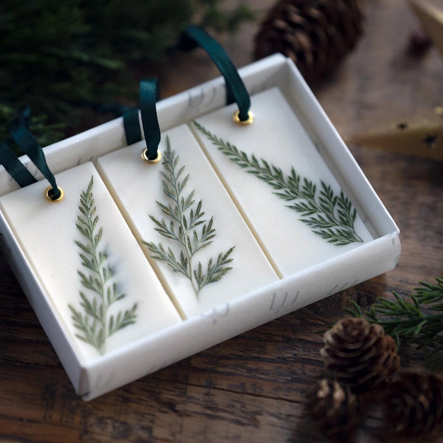 Botanical Wax Melt Decorations - Set of 3