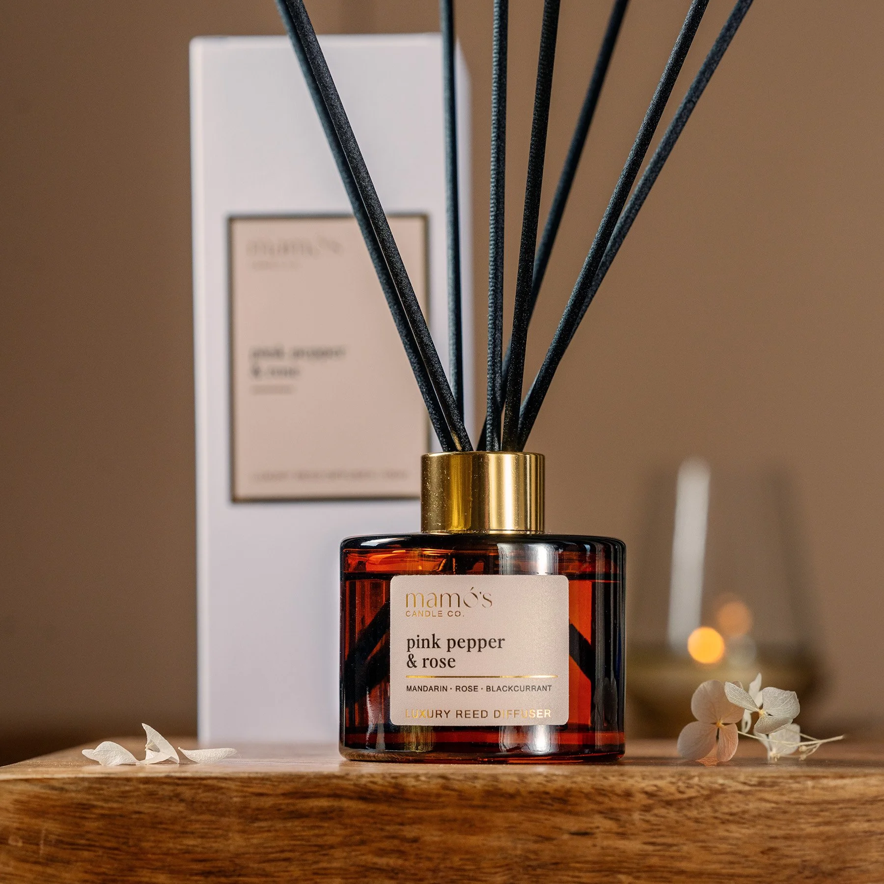 Luxury Reed Diffuser | Pink Pepper & Rose
