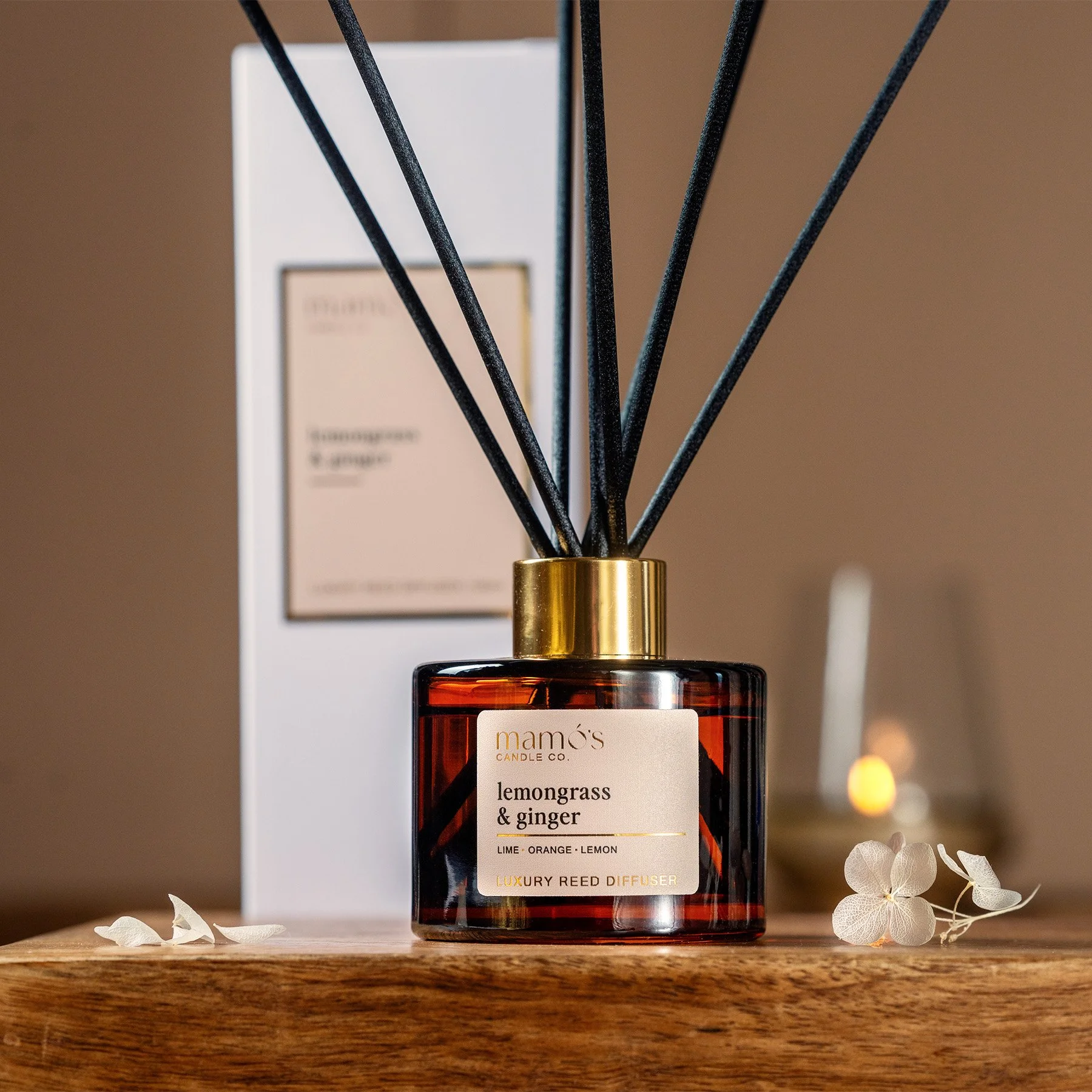 Luxury Reed Diffuser | Lemongrass & Ginger