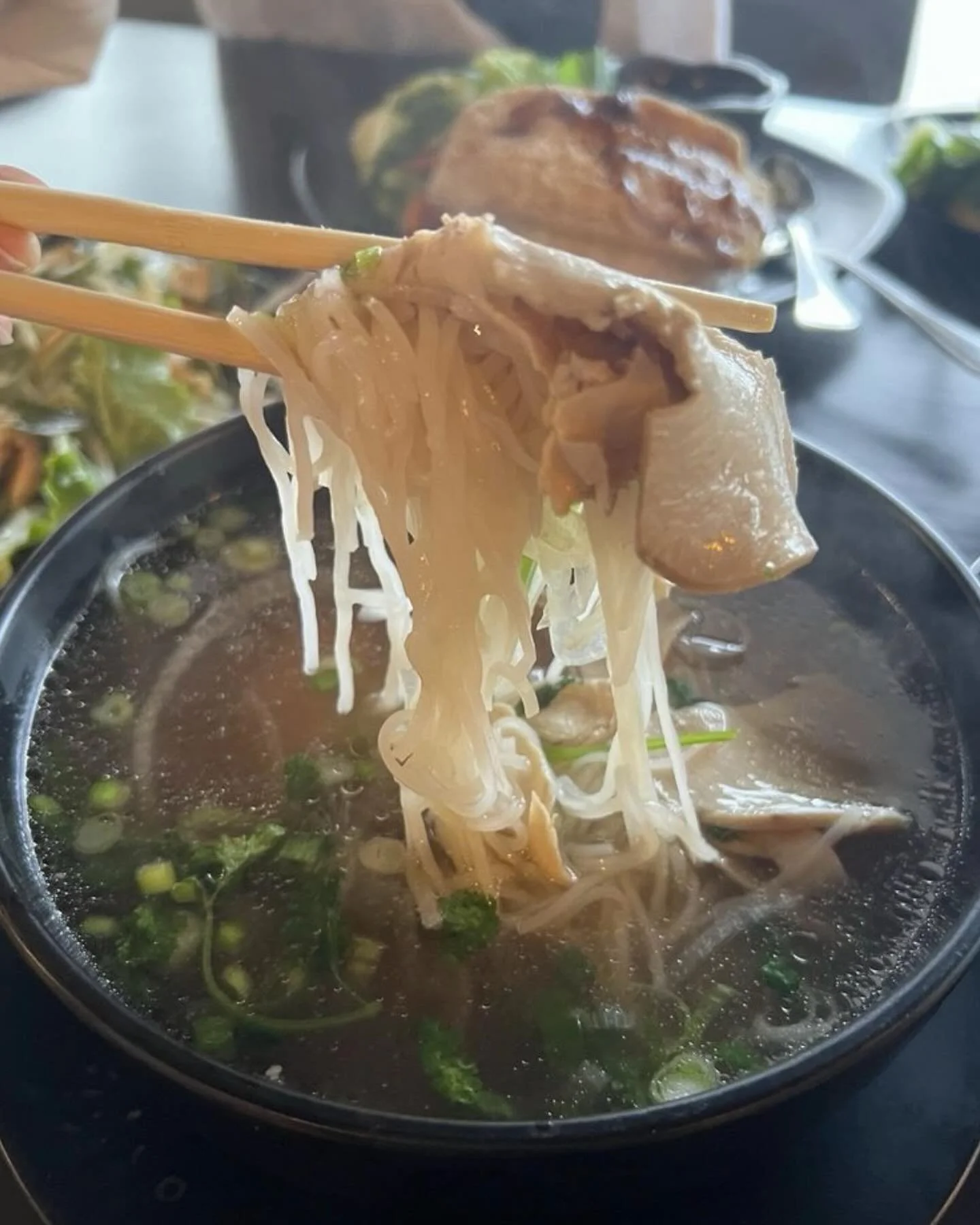 Rainy days at the harbor call for steaming bowls and cozy vibes 🌧️🍜 This chicken pho from @phomayrestaurant is pure comfort with rich broth tender chicken and all the warmth you need for a post Christmas Friday