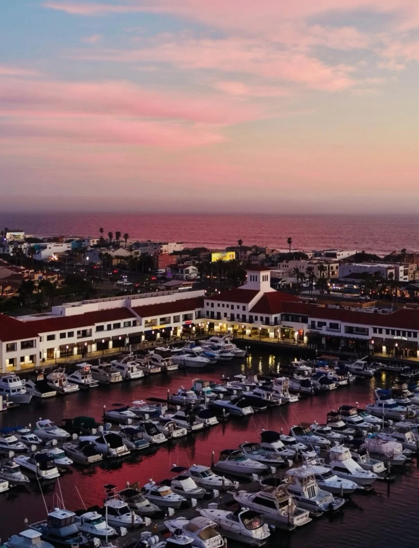 Hurry up and slow down 🌅✨ Peter&rsquo;s Landing is the heart of Sunset Beach and this view proves it. Huge thank you to @p_k_drone for capturing the magic from above 🙌 This weekend, come uncover &amp; discover everything our small businesses have t