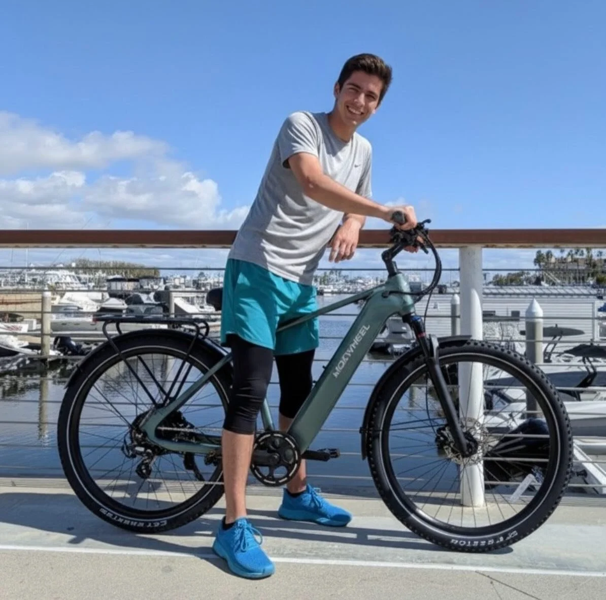 Sun, sea, and e-bikes &mdash; name a better trio 😎⚡ @mokwheelhb is here and ready to roll 🌊🚴