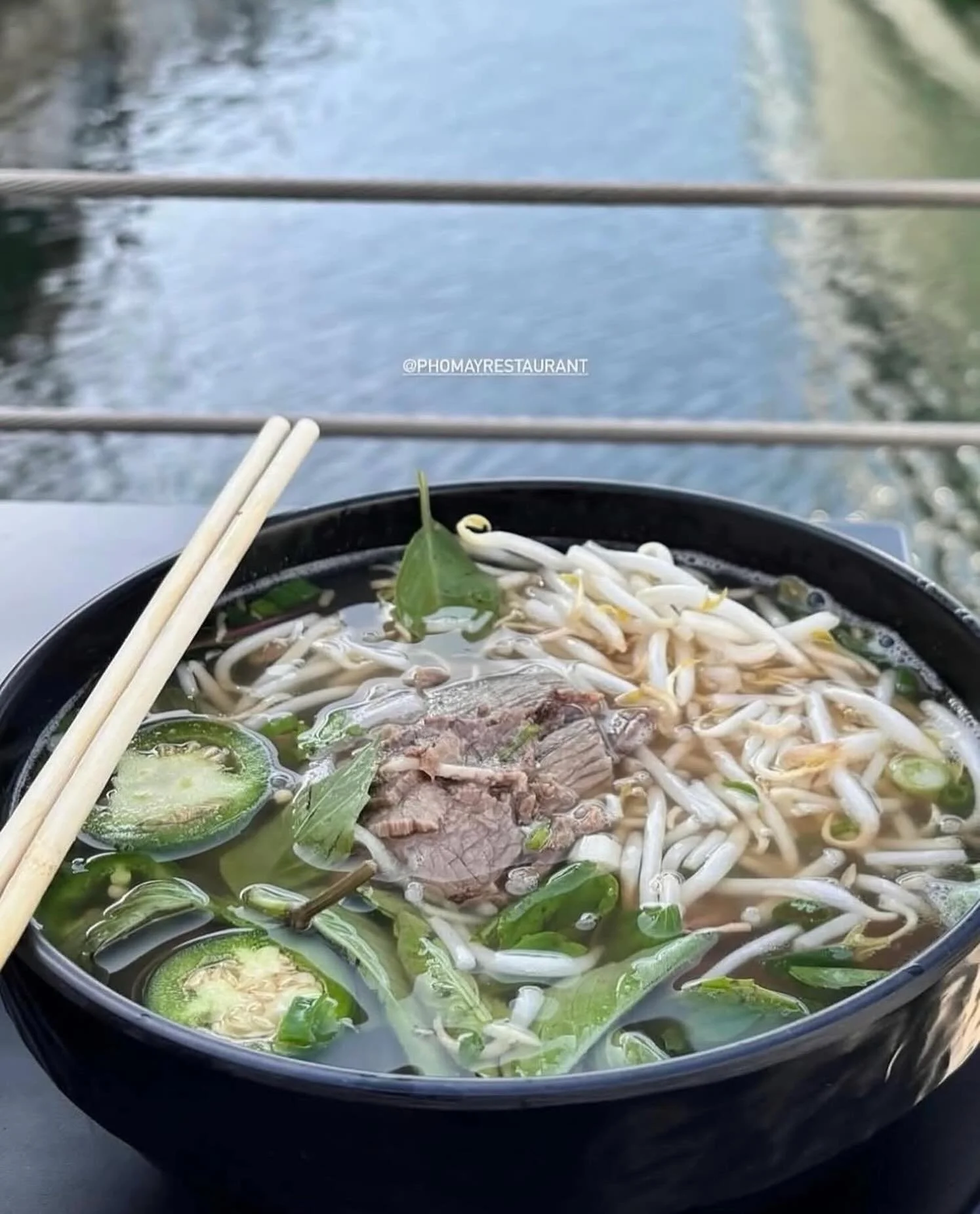 Broth &amp; boats 🛥️🍜 @phomayrestaurant doing what they do best 😋