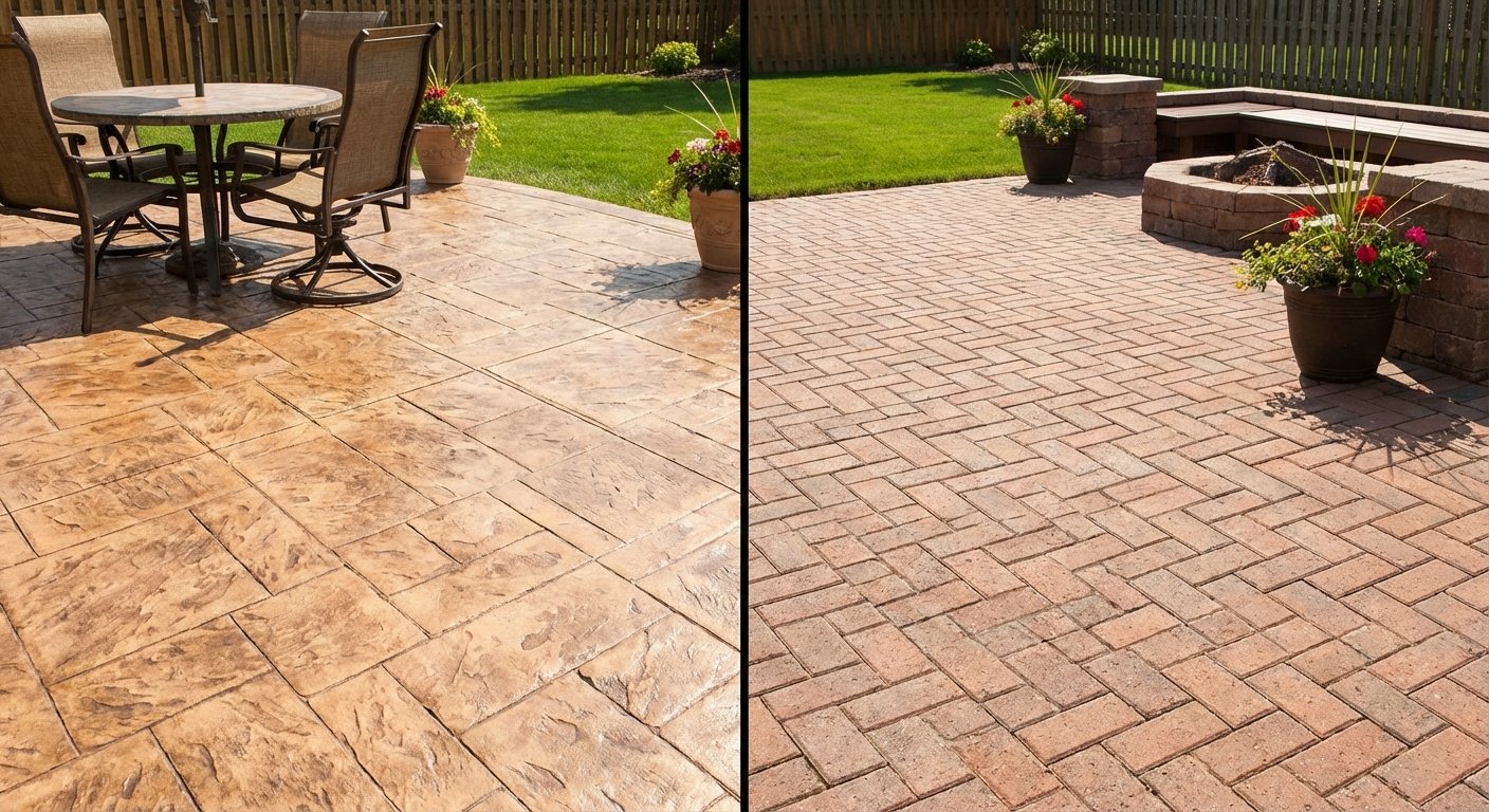 Stamped Concrete vs Pavers: Which is Better for South Jersey Homeowners?