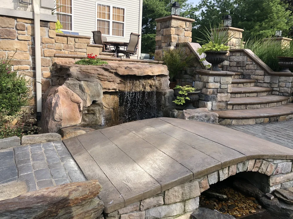 Decorative concrete work by Patrick Breen Masonry and Concrete, South Jersey