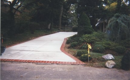 Decorative concrete driveway installation South Jersey