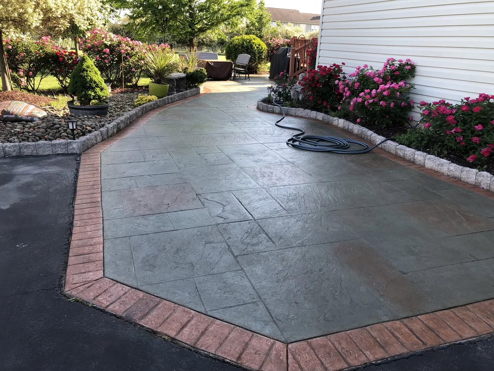 Stamped concrete by Patrick Breen Masonry and Concrete, South Jersey