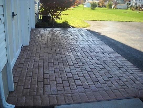 Patterned concrete driveway Mullica Hill