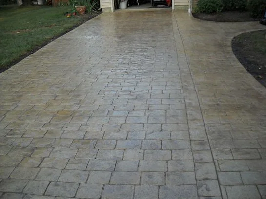 Stamped concrete driveway Mullica Hill NJ