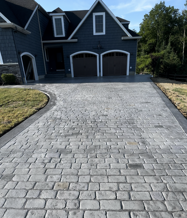 Patterned concrete driveway Mullica Hill NJ