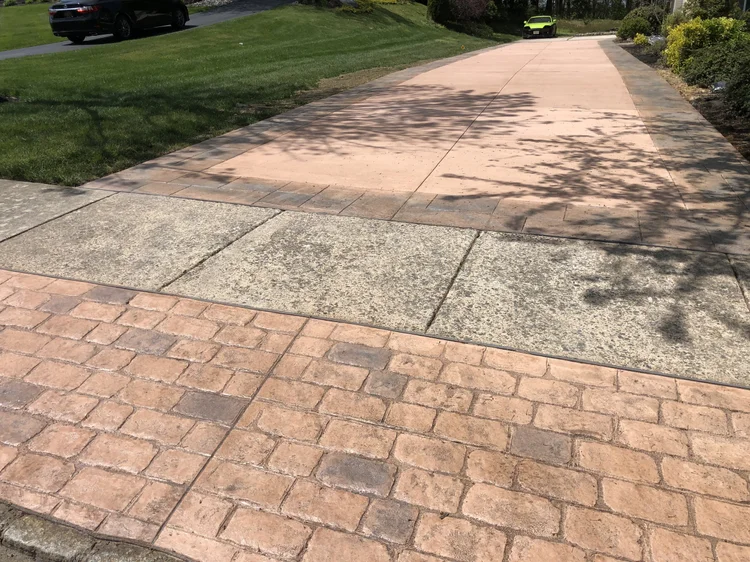 Decorative concrete driveway Mullica Hill NJ