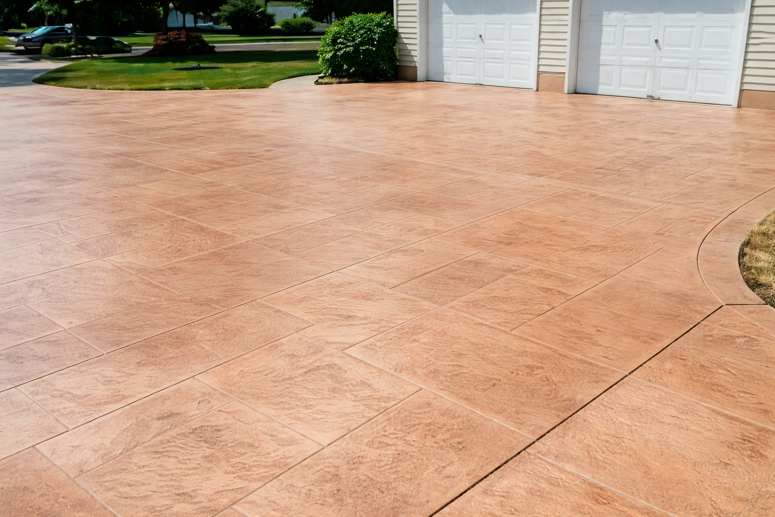 Stamped Concrete Driveways in South Jersey: Cost, Patterns &amp; Design Ideas