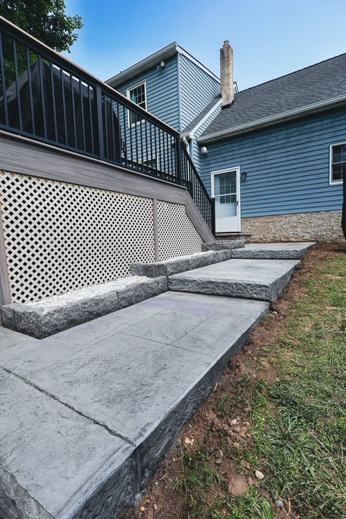 Stamped concrete patio South Jersey contractor