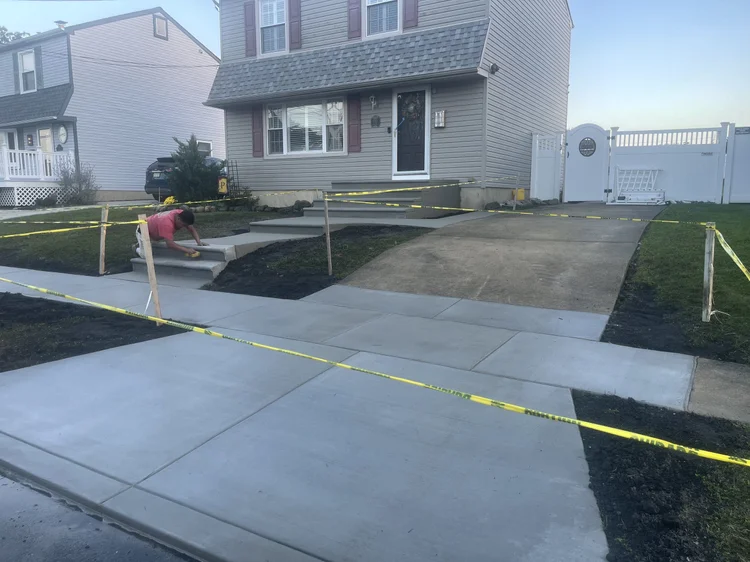 Stamped driveway design South Jersey