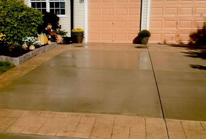 Stamped concrete driveway Mullica Hill NJ