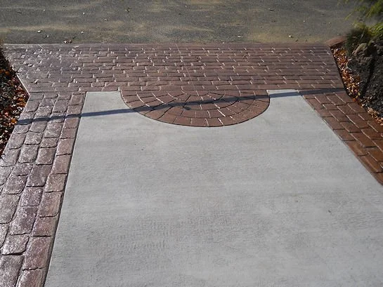 Custom stamped driveway design South Jersey