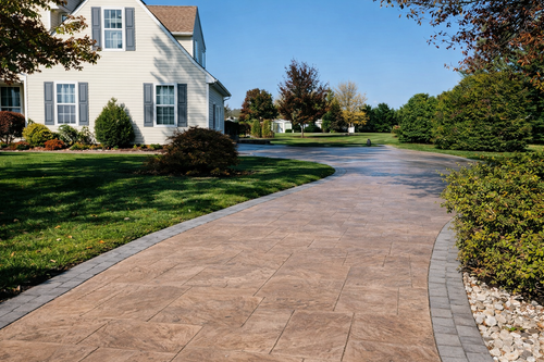 Stamped concrete driveway contractor South Jersey