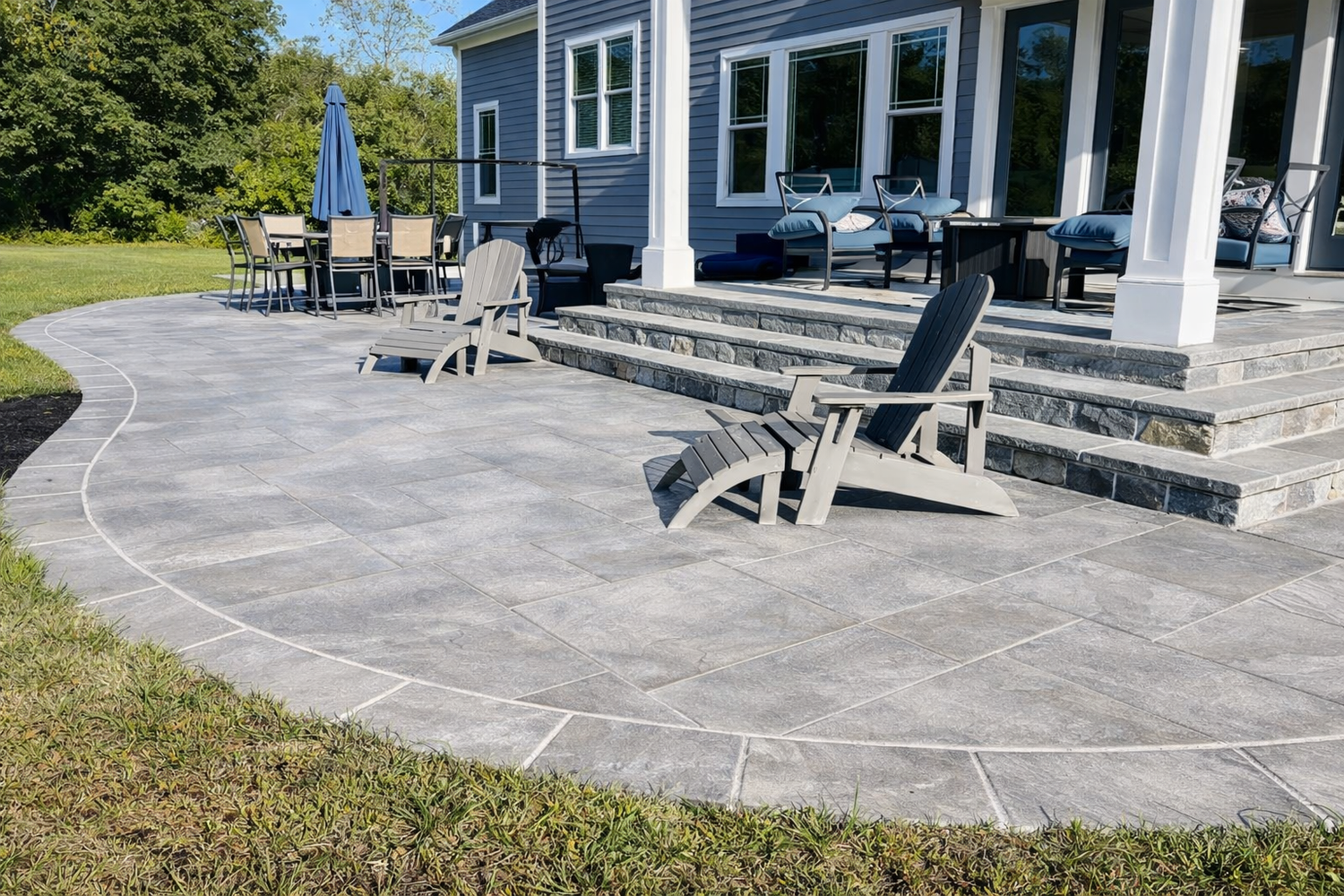 Large Ashlar Slate Patio Mullica Hill New Jersey Patrick Breen