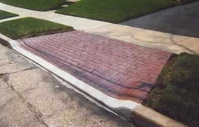 Patterned concrete driveway Mullica Hill NJ