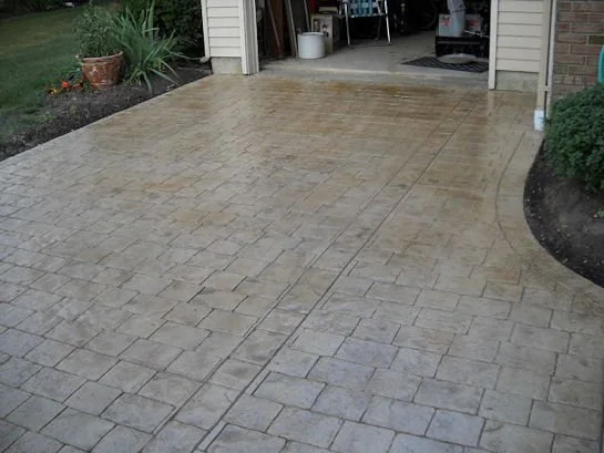 Patterned driveway design Patrick Breen Concrete