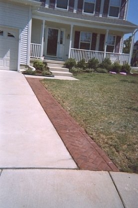 Residential concrete driveway Patrick Breen Concrete