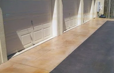 Stamped concrete driveway Patrick Breen Masonry